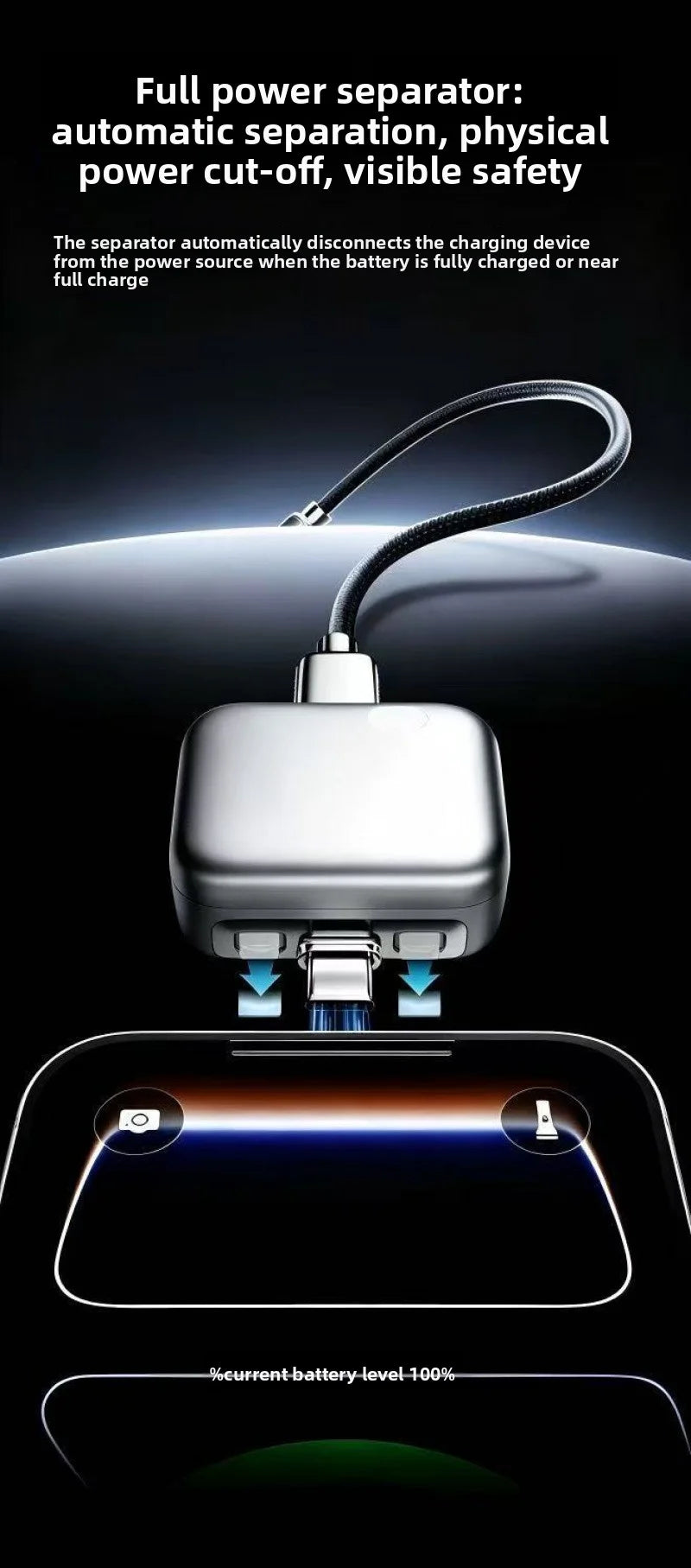 ChargeOff USB-C Auto Disconnect Adaptor